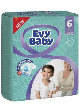 Подгузники детские Evy Baby Maxi Jumbo 6 (16+ кг), 32 шт